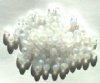100 6mm Transparent Matte Crystal AB Round Beads